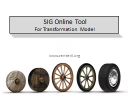 SIG Online Tool