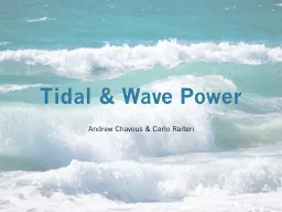 Tidal & Wave Power