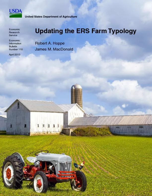 Updating the ERS Farm Typology, EIB-110