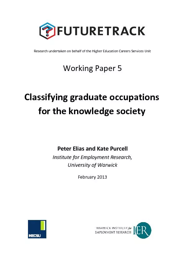 Research undertaken on behalf of the Higher Education Careers Services