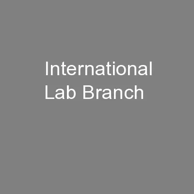 International Lab Branch