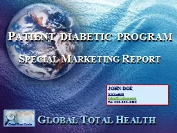Patient diabetic program