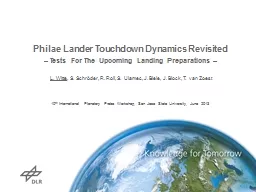 Philae Lander Touchdown