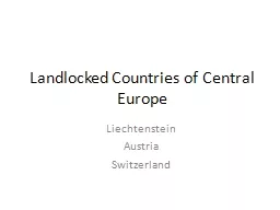 Landlocked Countries of Central Europe