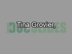 Tina Grovier,