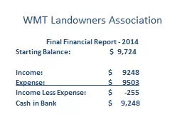 WMT Landowners Association