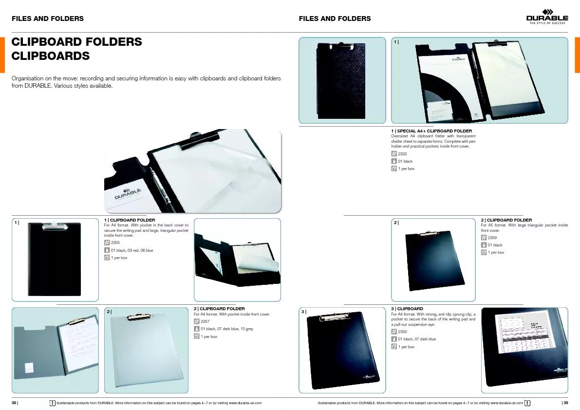 CLIPBOARD Folders