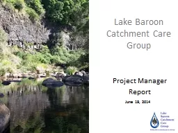 Lake Baroon Catchment Care Group