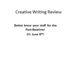 Creative Writing Review