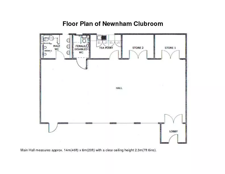 floor Plan of Newnham