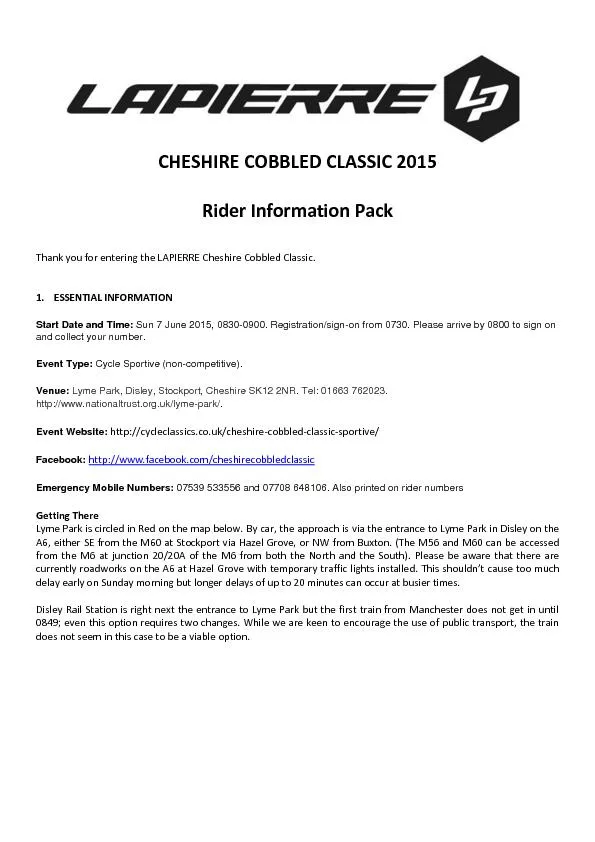CHESHIRE COBBLED CLASSIC