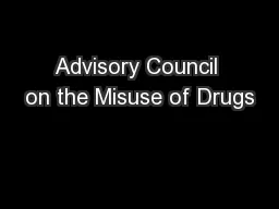 Advisory Council on the Misuse of Drugs