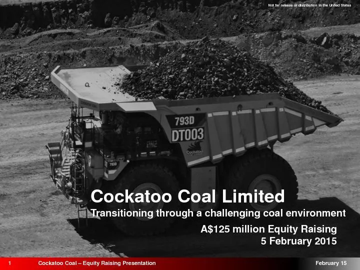 Cockatoo Coal