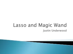 Lasso and Magic Wand