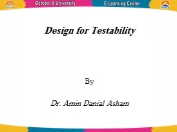 Design for Testability