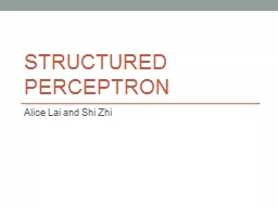 Structured Perceptron
