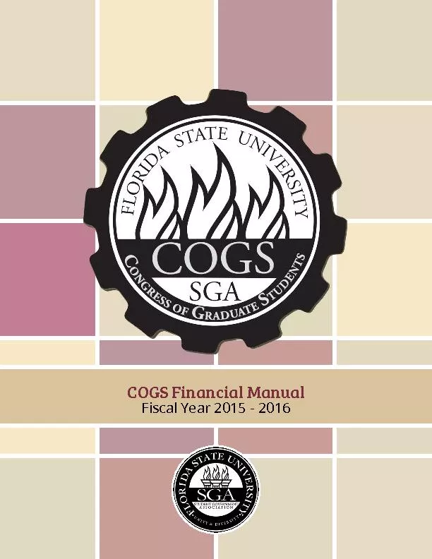 COGS Financial Manual