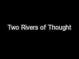 Two Rivers of Thought