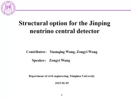 Structural option for the Jinping neutrino central detector