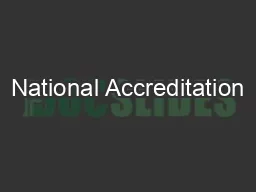 National Accreditation