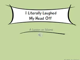 A Lesson on Idioms