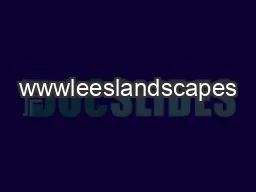 Wwwleeslandscapes