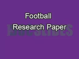 Football Research Paper