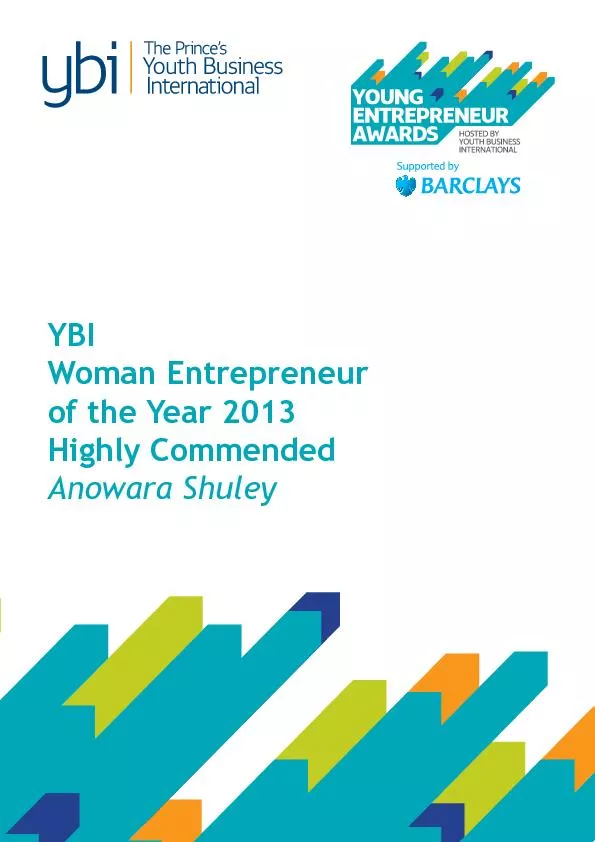 Woman Entrepreneurof the Year 2013