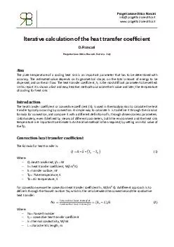 Iterative calculation of the heat transfer coeffici ent D
