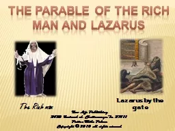 The Parable of the Rich man and Lazarus