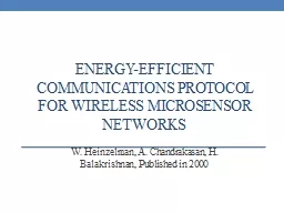 Energy-Efficient Communications Protocol for wireless