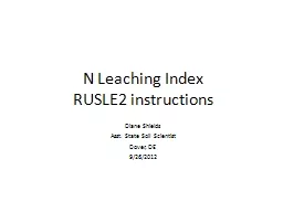 N Leaching Index
