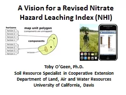 A Vision for a Revised Nitrate Hazard Leaching