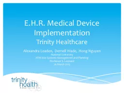 E.H.R. Medical Device Implementation