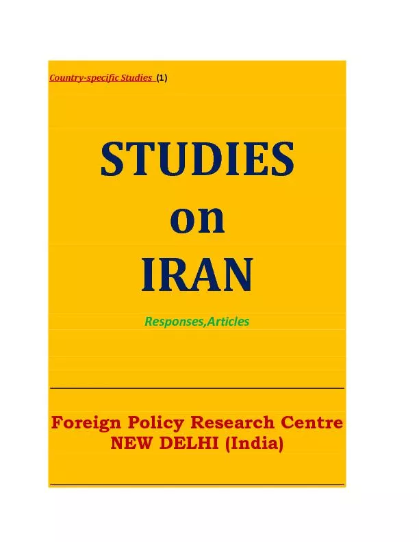 Studies on iran