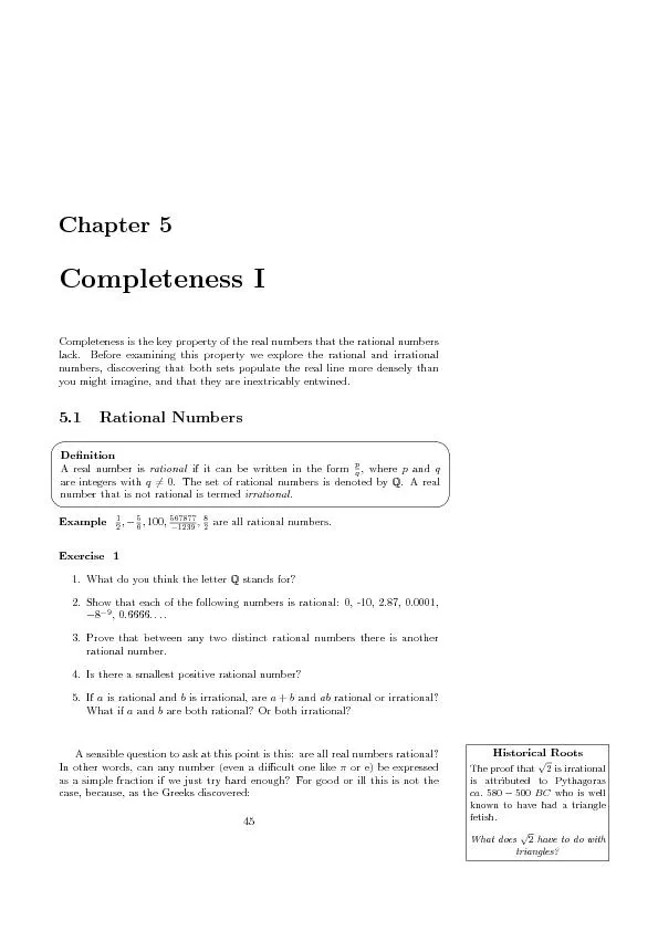 Completeness 1