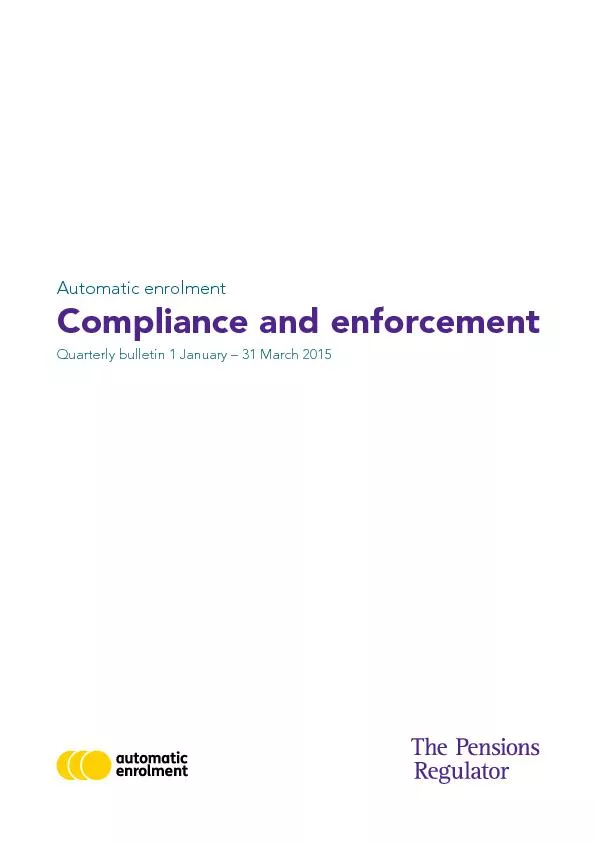 compliance and enforcement