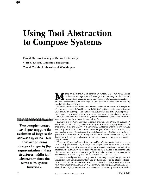Using tool abstraction to compose systems