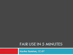 Fair Use in 5 Minutes