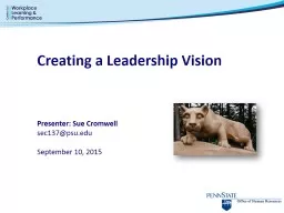 Creating a Leadership Vision
