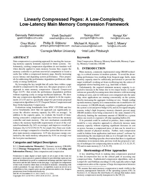 Low-latency main memory compression framework
