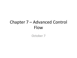 Chapter 7 – Advanced
