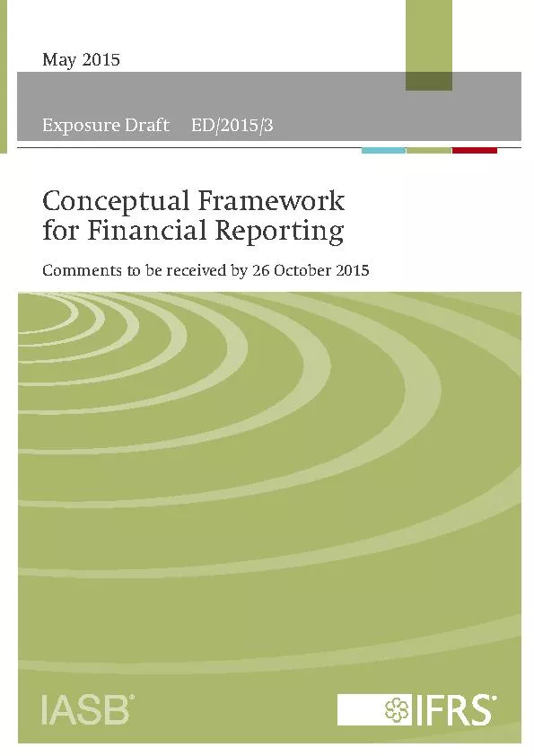 Conceptual framework for financial reporting