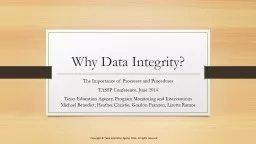 Why Data Integrity?
