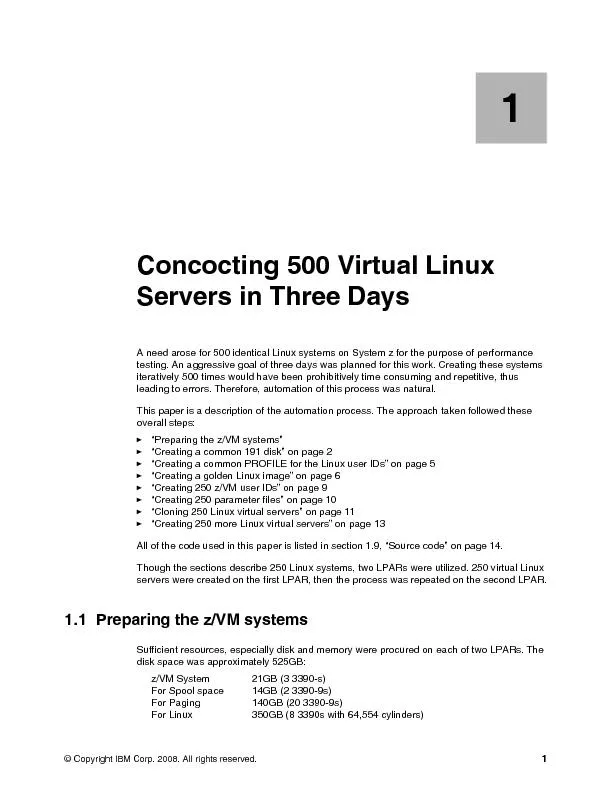 Concocting 500 virtual Linux servers in three days