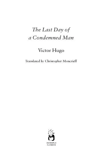 The last day of a condemned man victor hugo