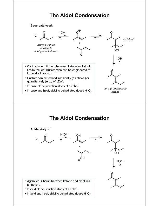 the aldol condensation