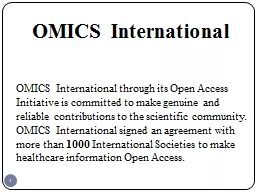 1 OMICS International