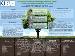 Occupational Therapy’s Prestigious Lecture Series:
