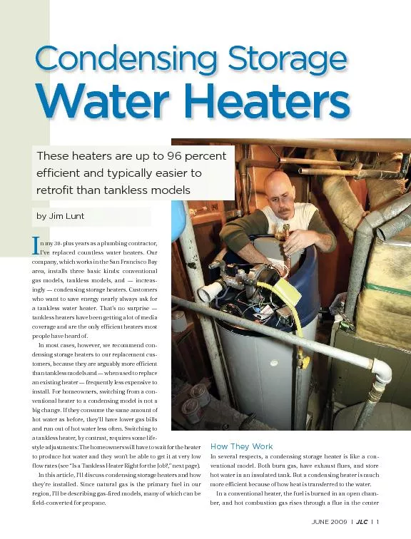 Condensing storage water heaters